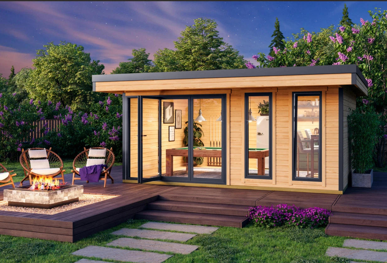 Tuinkantoor Domeo 8 560 x 400 cm - Afbeelding 2